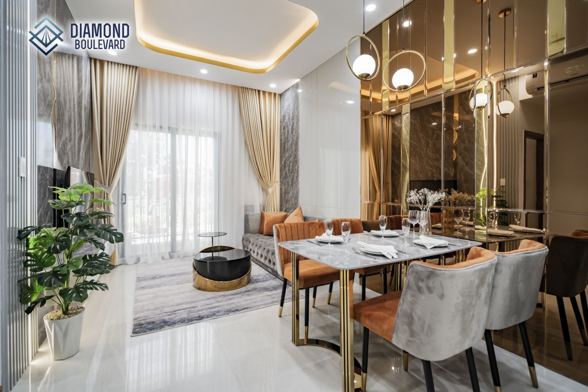 thiết kế căn hộ mẫu diamond boulevard nhà mẫu dự án